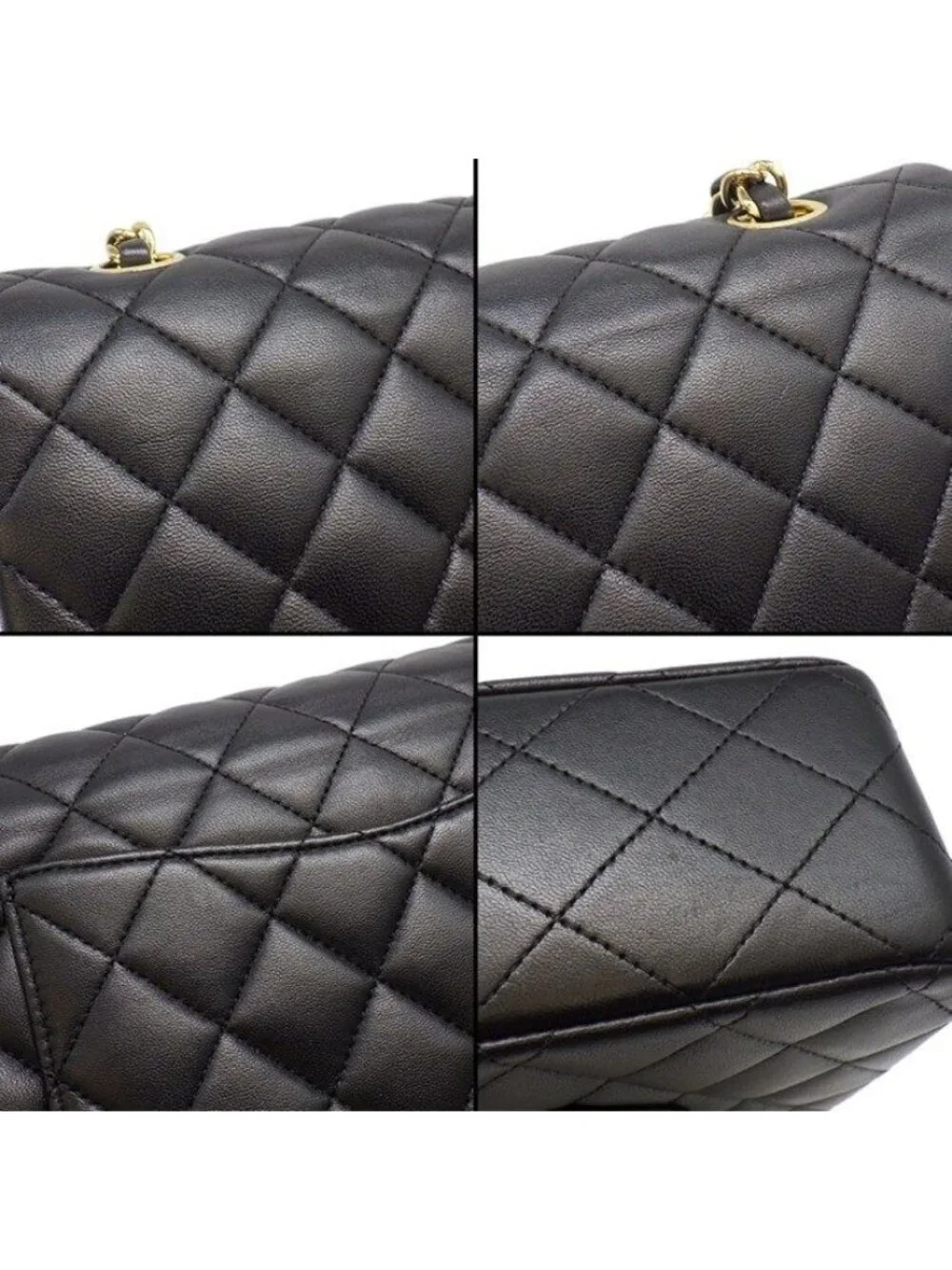 Chanel Shoulder Bag Quilted 25 11.12 Classic Black Bordeaux Lambskin
